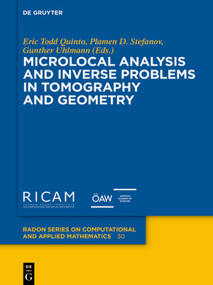 cover image of Microlocal Analysis and Inverse Problems in Tomography and Geometry